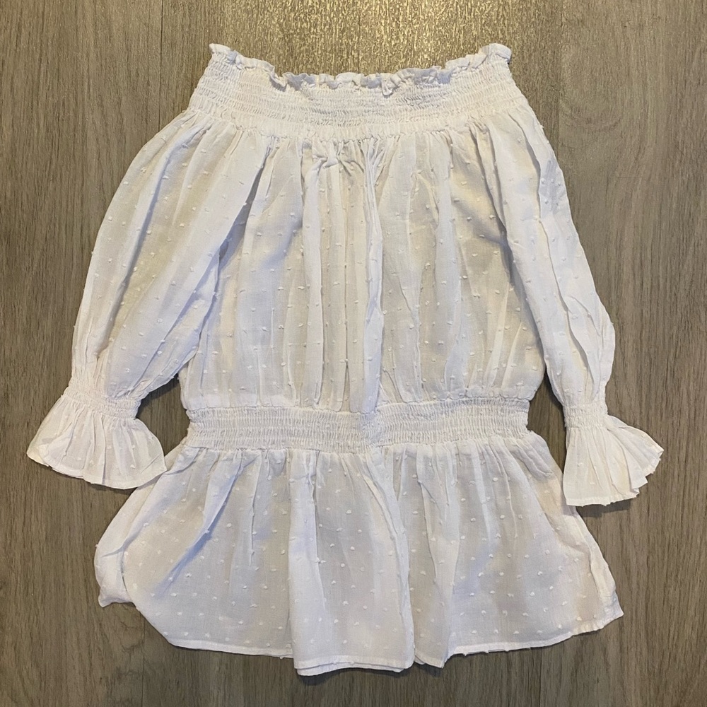 Off Shoulder Blouse in White